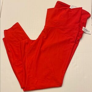 Old Navy Orange-Red Powersoft Leggings XXL